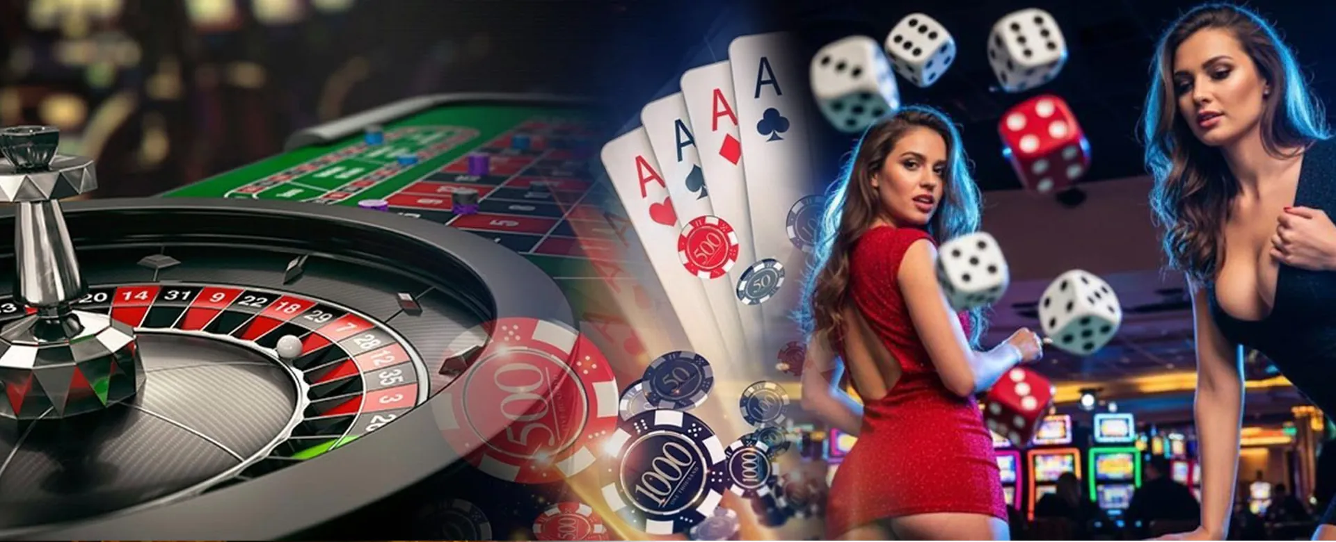 Winph Live Casino dealer with cards and chips, showcasing a luxurious online gambling experience